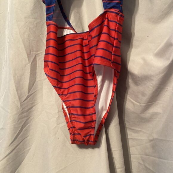 HOT WATER Swimsuit 1 Piece Monokini in Red And Blue Size SP NEW $60 - Picture 3 of 10
